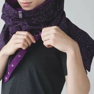 Lululemon Vinyasa Scarf Fleece Flashback Static Powdered Rose Tender Violet NWT